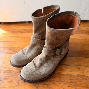 Fiorentini + Baker Suede Boots with Buckle
